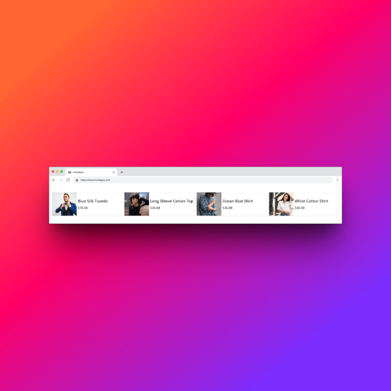 Scrolling Products Section