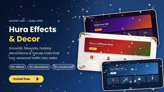 Hura Snowfall Effects & Decor: Every Feature You Need to Turn Holidays Into Sales